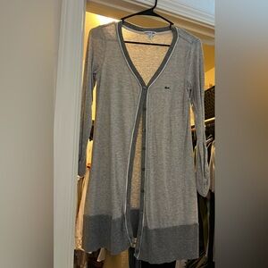 Lacoste button up light weight sweater